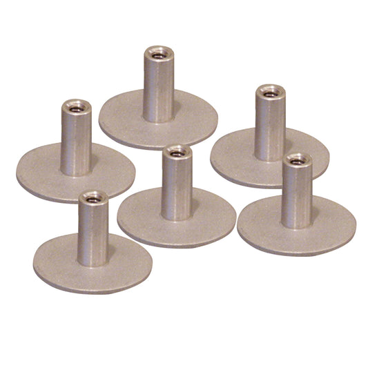 Weld Mount Stainless Steel Standoff 125 Base  14 x 20 Thread 75    Tall  6Pack 142012304