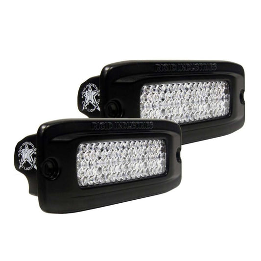 RIGID Industries SRQ PRO Back Light Kit  Flush Mount Diffused  Pair  Black 980033