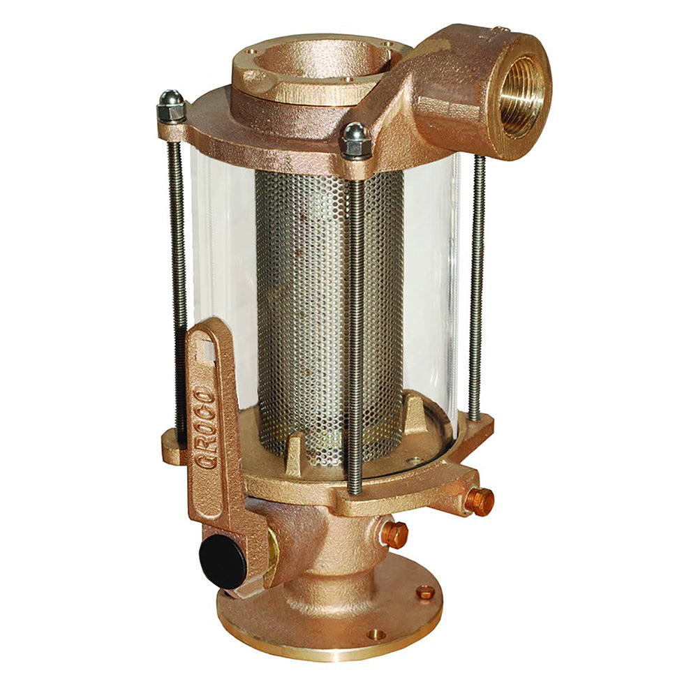 GROCO 112 Ball ValveSeacock  Raw Water Strainer Combo BVS1500