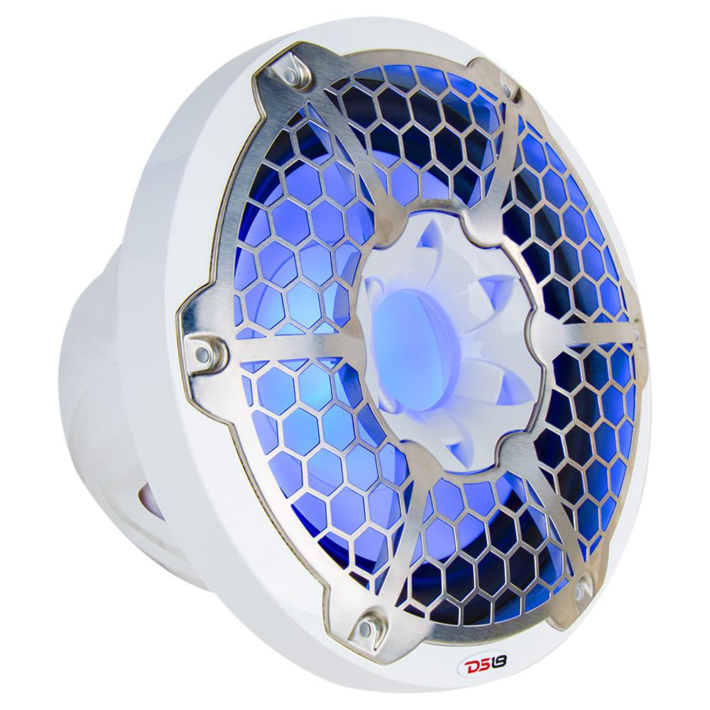 DS18 HYDRO 12 Subwoofer wRGB Lights  700W  White NXL12SUBWH