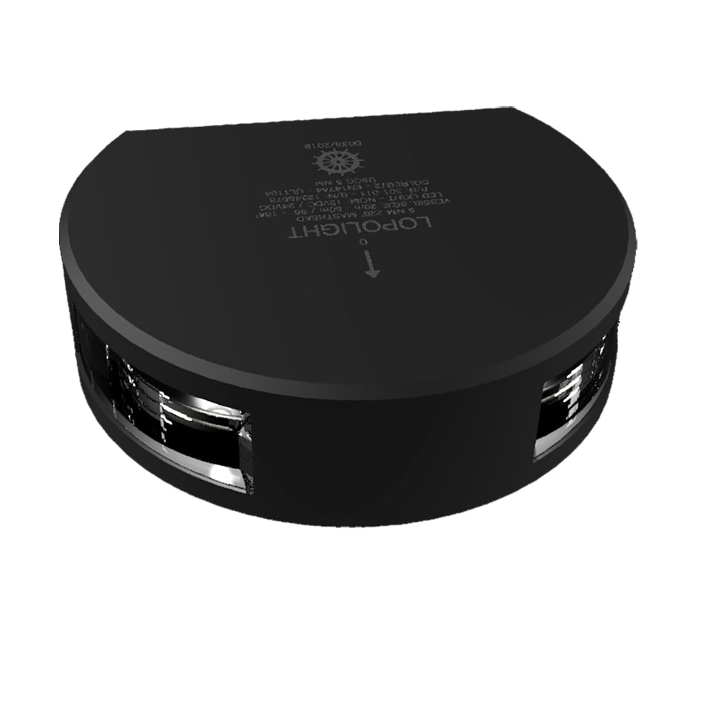 Lopolight Series 301011  Masthead Light  5NM  Horizontal Mount  White  Black Housing 301011B