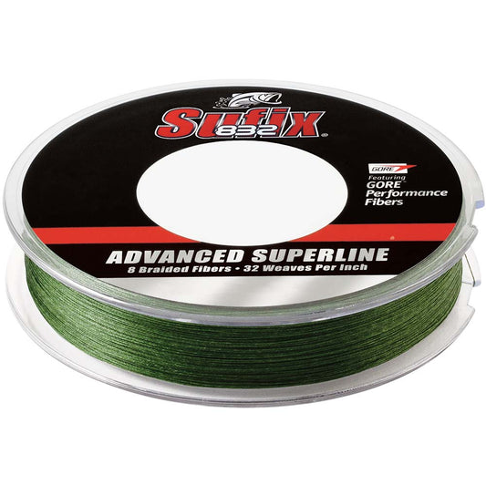 Sufix 832 Advanced Superline Braid  30lb  LowVis Green  300 yds 660130G