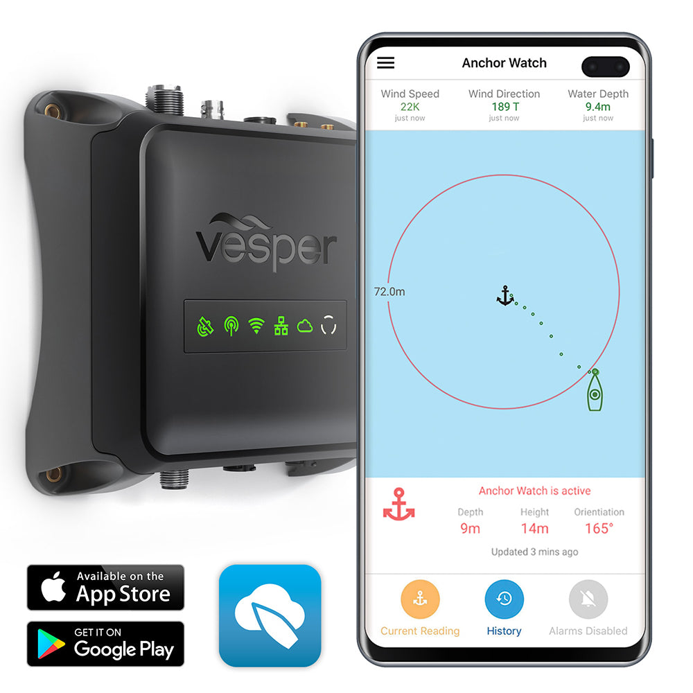 Vesper Cortex M1 Full Class B SOTDMA SmartAIS Transponder wRemote Vessel Monitoring  Works Worldwide 0100281520